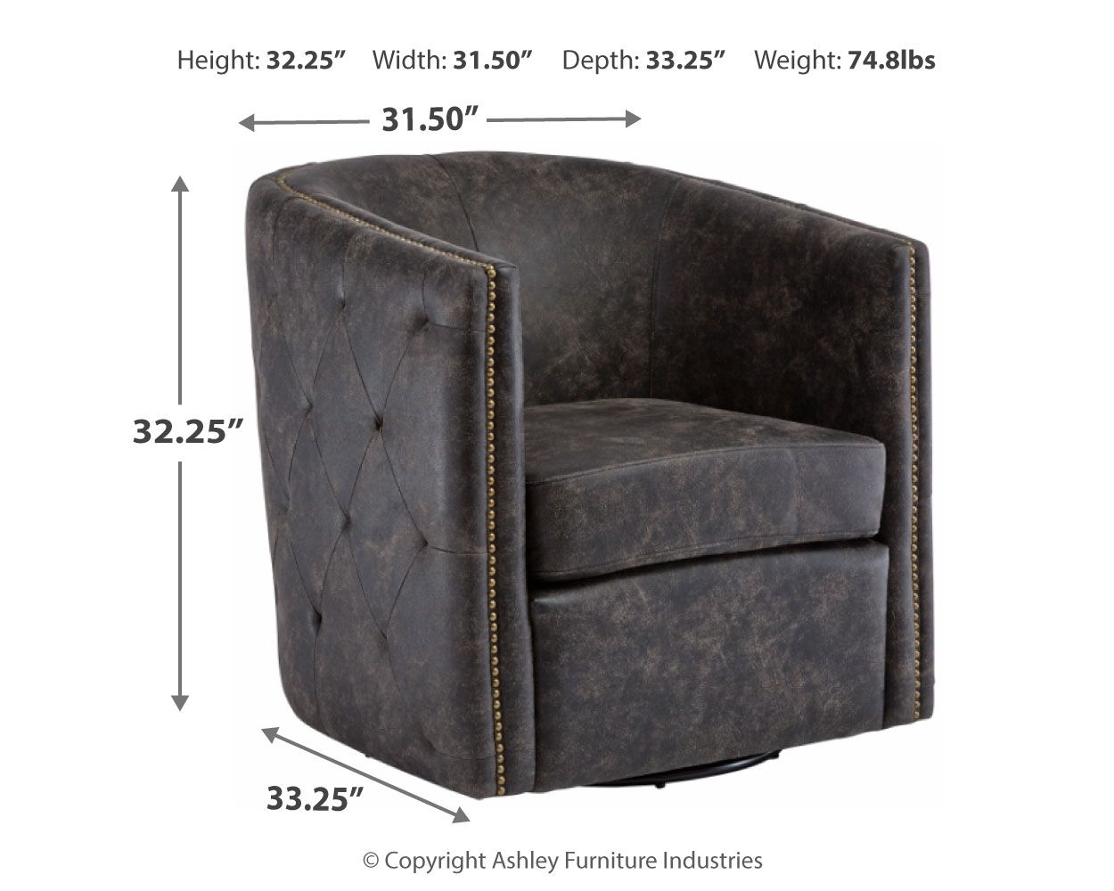 Brentlow - Swivel Accent Chair