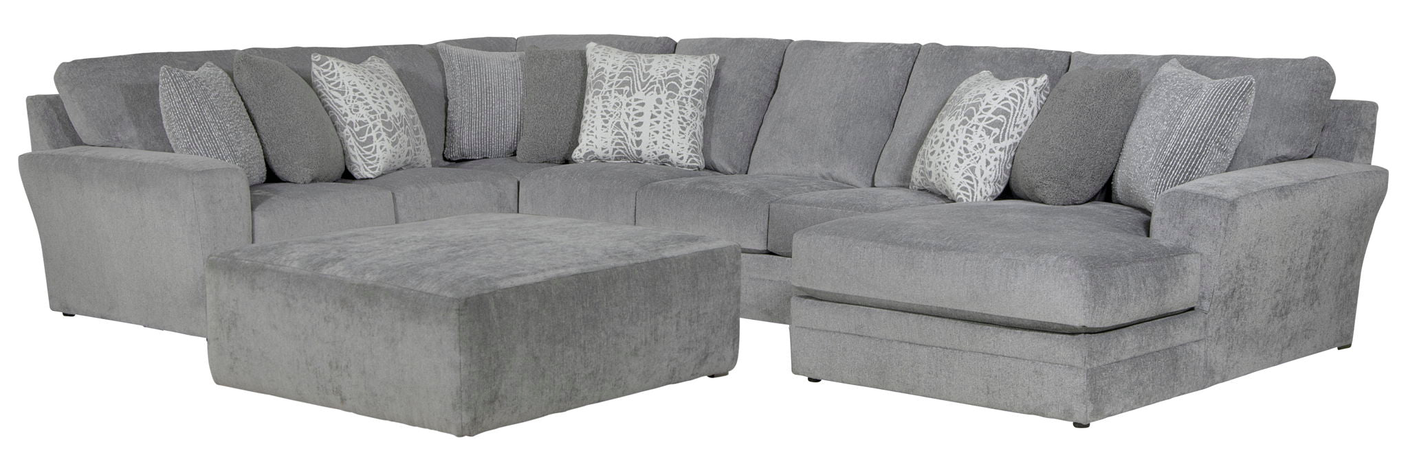 Glacier - Sectional With Cocktail Ottoman