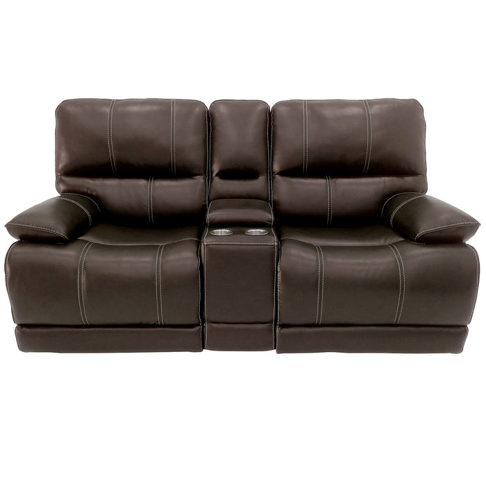 Shelby - Power Console Loveseat - Cabrera Cocoa