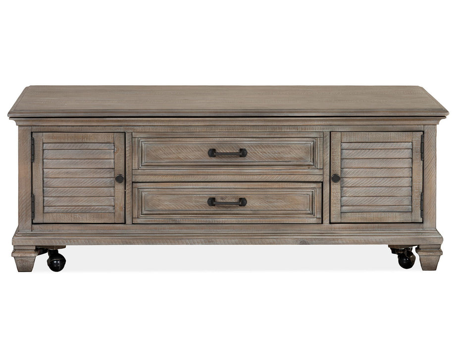 Lancaster - Lift Top Storage Cocktail Table (With Casters) - Dove Tail Grey