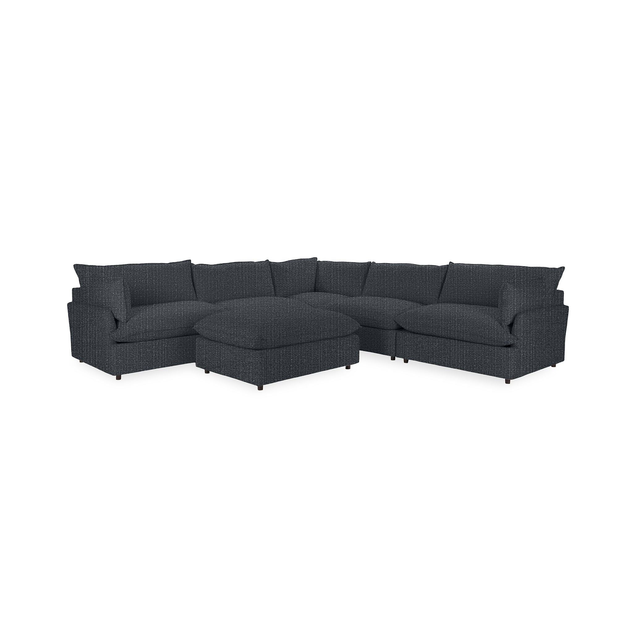 Caplan - 6 Piece Modular Sectional With Ottoman