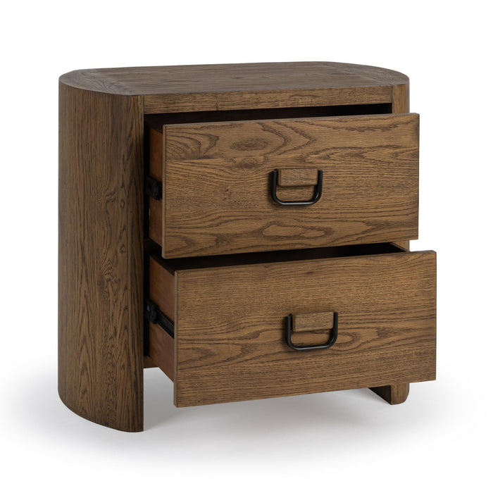 Kyrie - 2 Drawer Nightstand - Tawny Brown