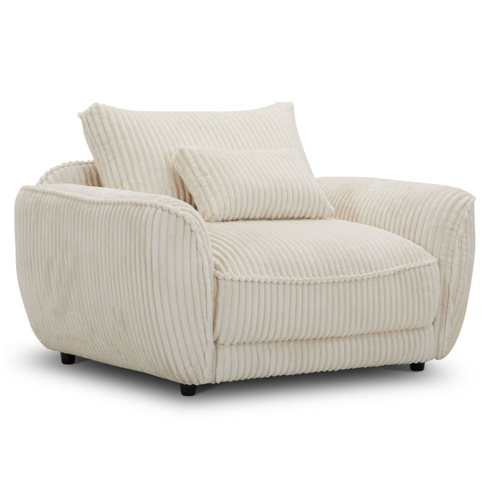 Utopia - Chair and A Half with Lumbar Pillow - Mega Ivory