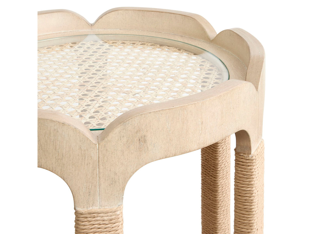 Sunset Cove - Drum Table - Sanibel Brown