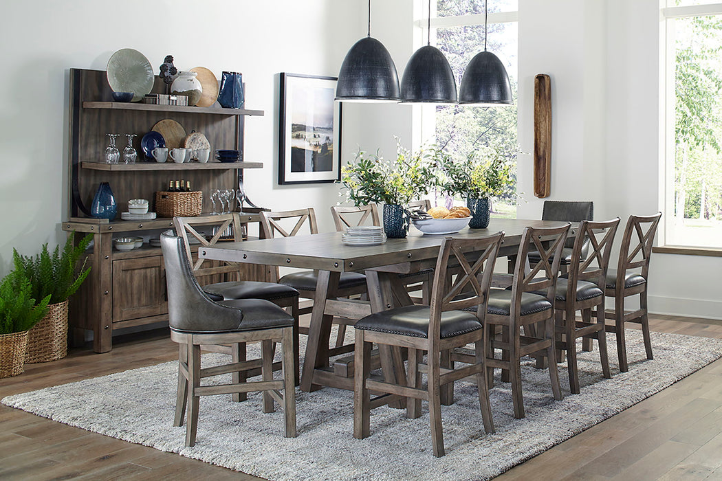 Lodge Dining - Counter Height Extendable Dining Table - Siltstone