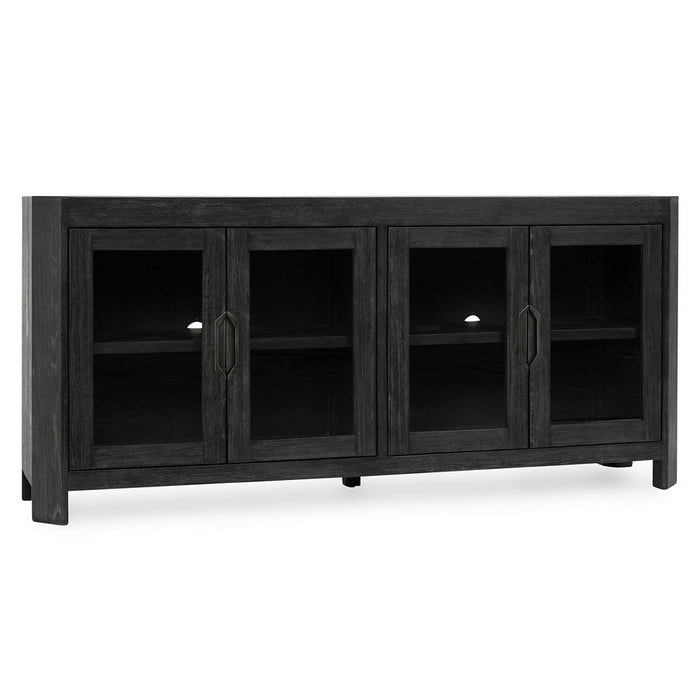 Macarthur - Reclaimed Oak 4 Door Cabinet - Antique Black