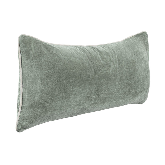 Heirloom - 16" x 36" SLD Velvet Pillow - Bay Green