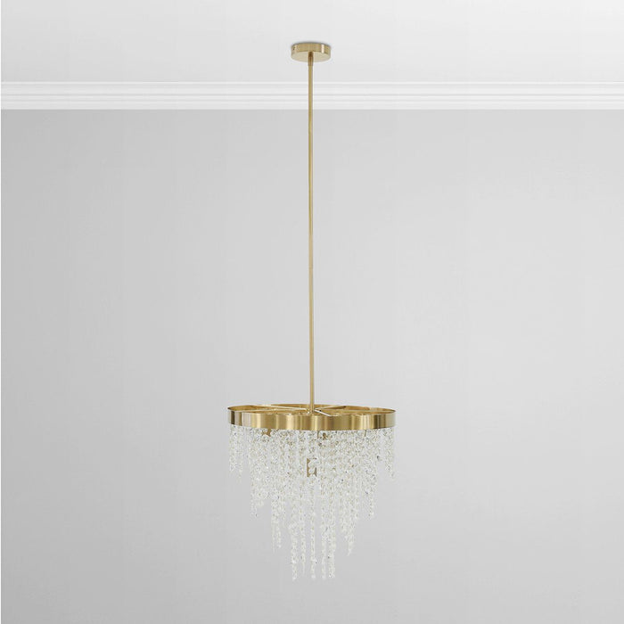 Juniper - Chandelier - Clear/Brass