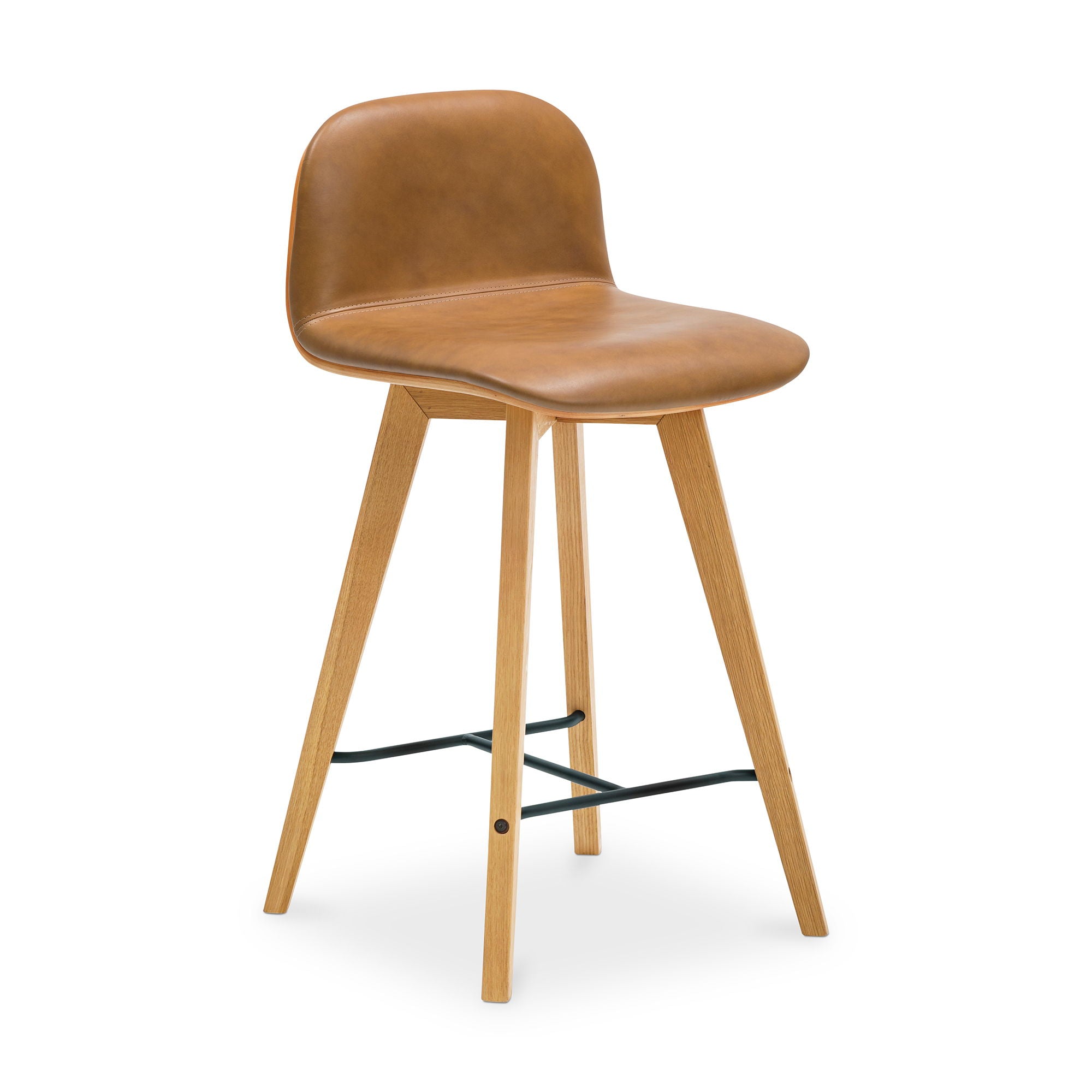 Napoli - Leather Counter Stool - Tan
