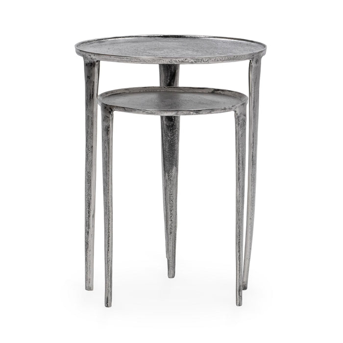 Elinor - Nesting Accent Tables (Set of 2) - Pearl Silver