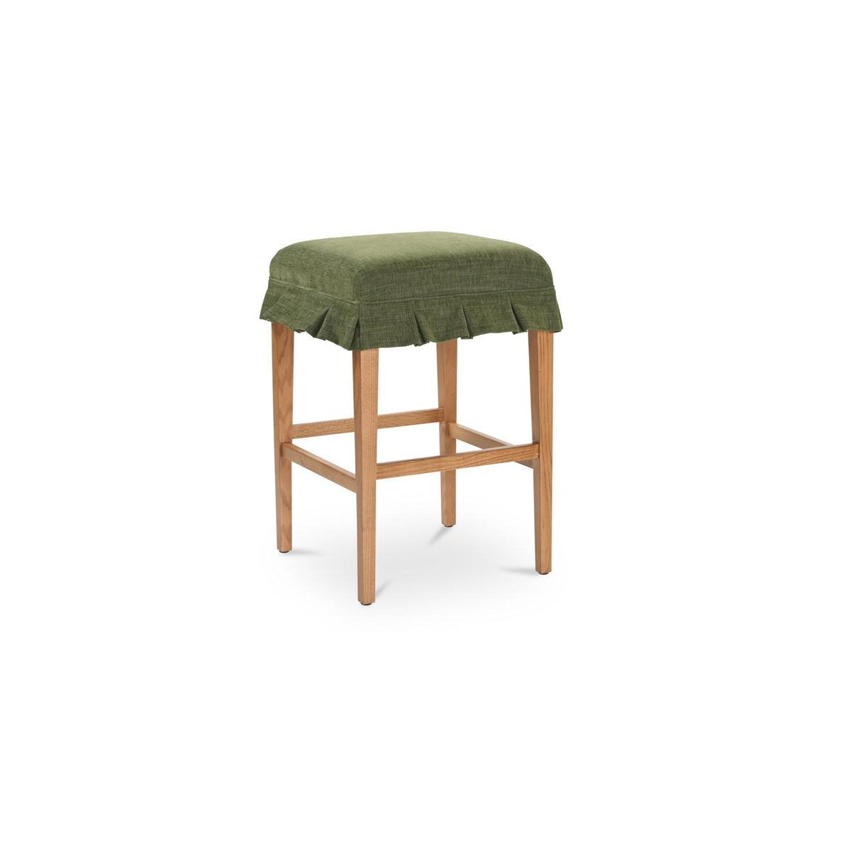 Anna - Counter Stool - Green / Light Brown