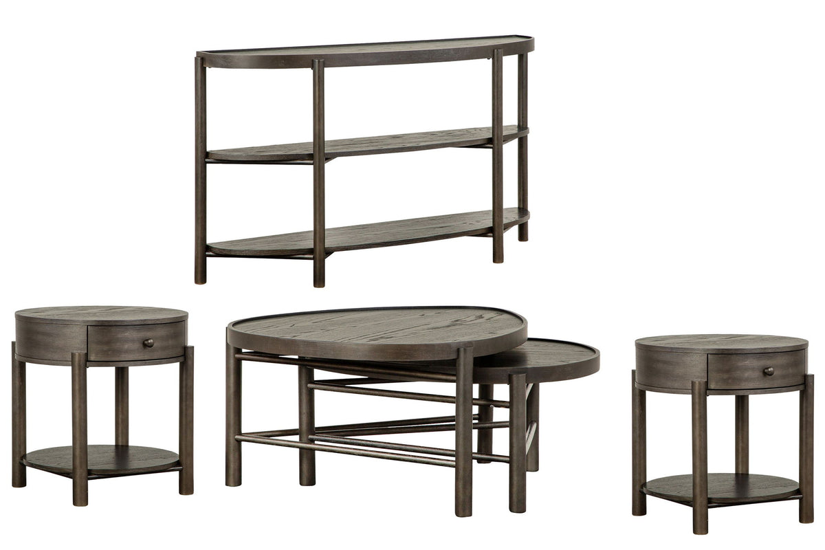 Hadleigh - Shaped Nesting Cocktail Table Set