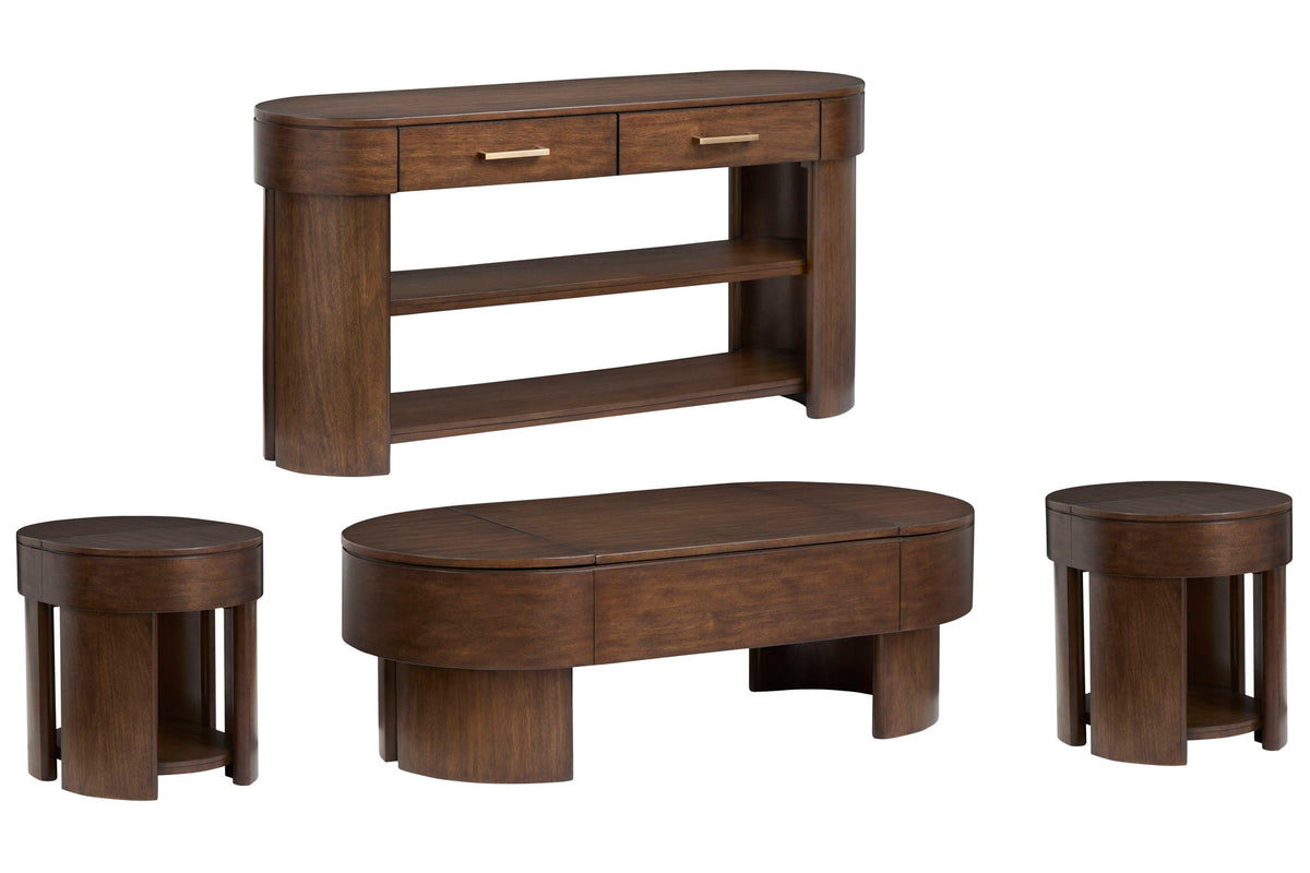Holloway - Oval Lift Top Cocktail Table Set