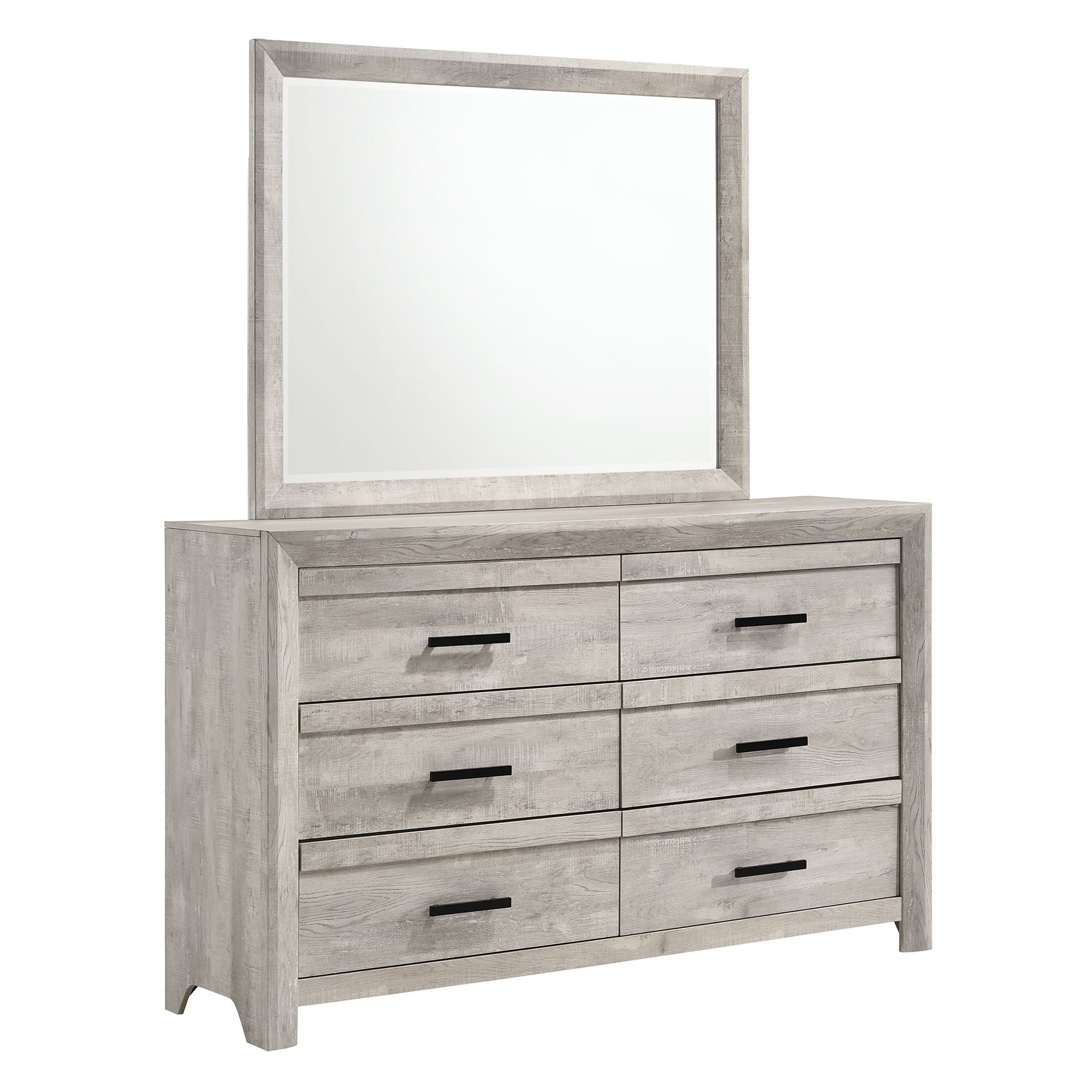 Ellen - Dresser & Mirror Set - White