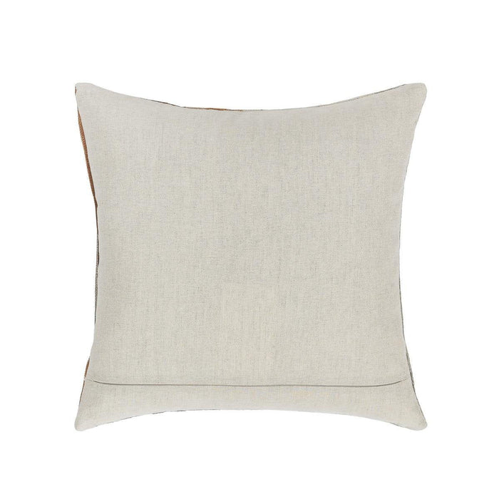 Radiant Oasis - 20" x 20" Meru Hide Pillow - Tan Multi