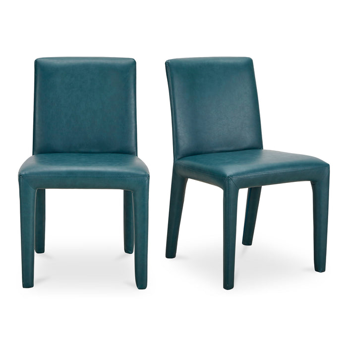 Monte - Vegan Leather Dining Chair (Set of 2) - Teal