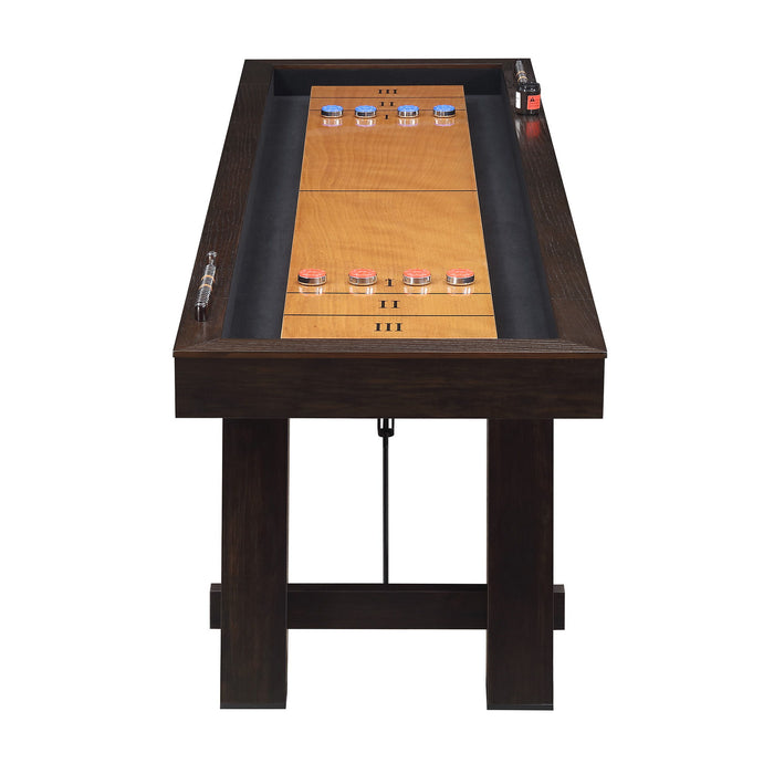 Titus - Shuffleboard Table - Brown - 108"