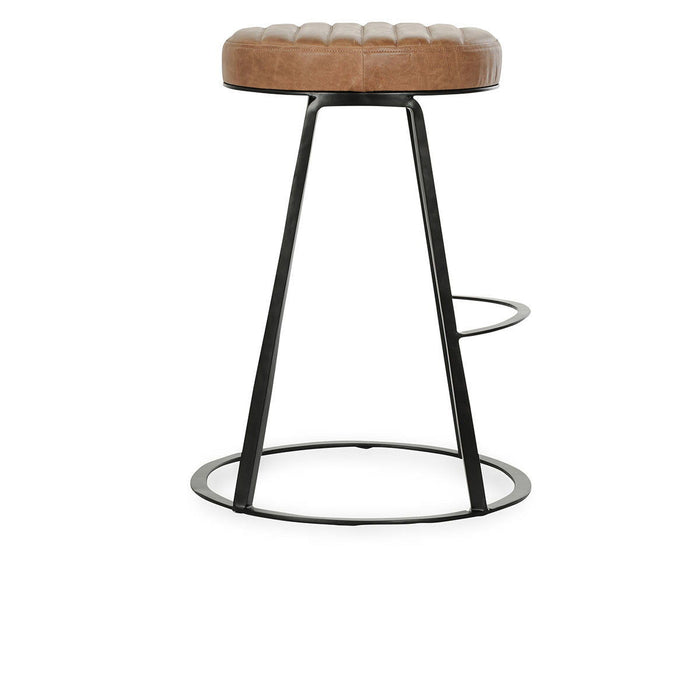 Sawyer - Leather Counter Stool - Chestnut Brown