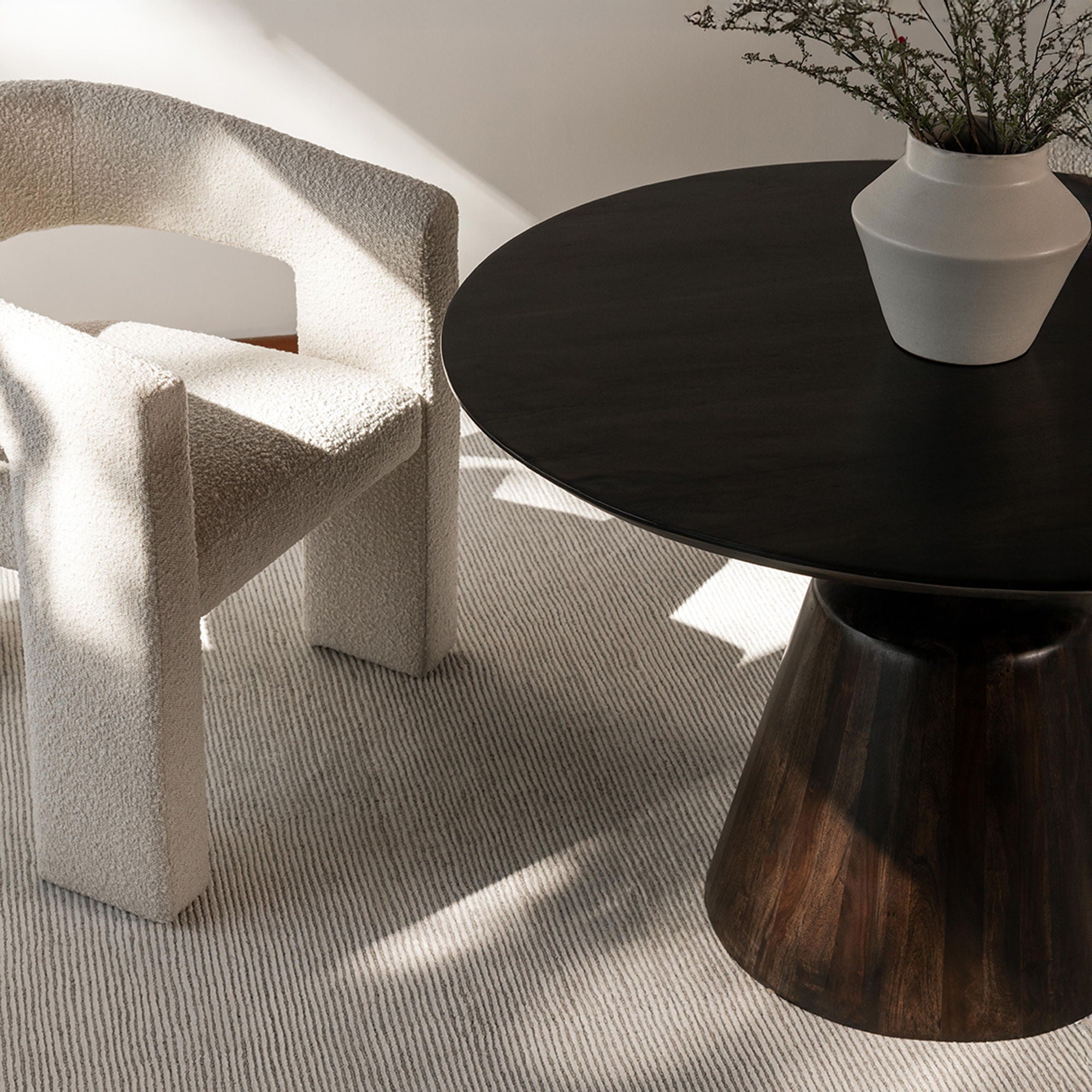 Myron - Dining Table - Dark Sheesham
