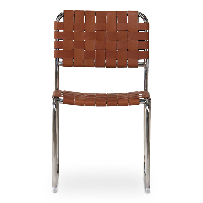 Moma - Stainless Steel Dining Chair (Set of 2) - Brown