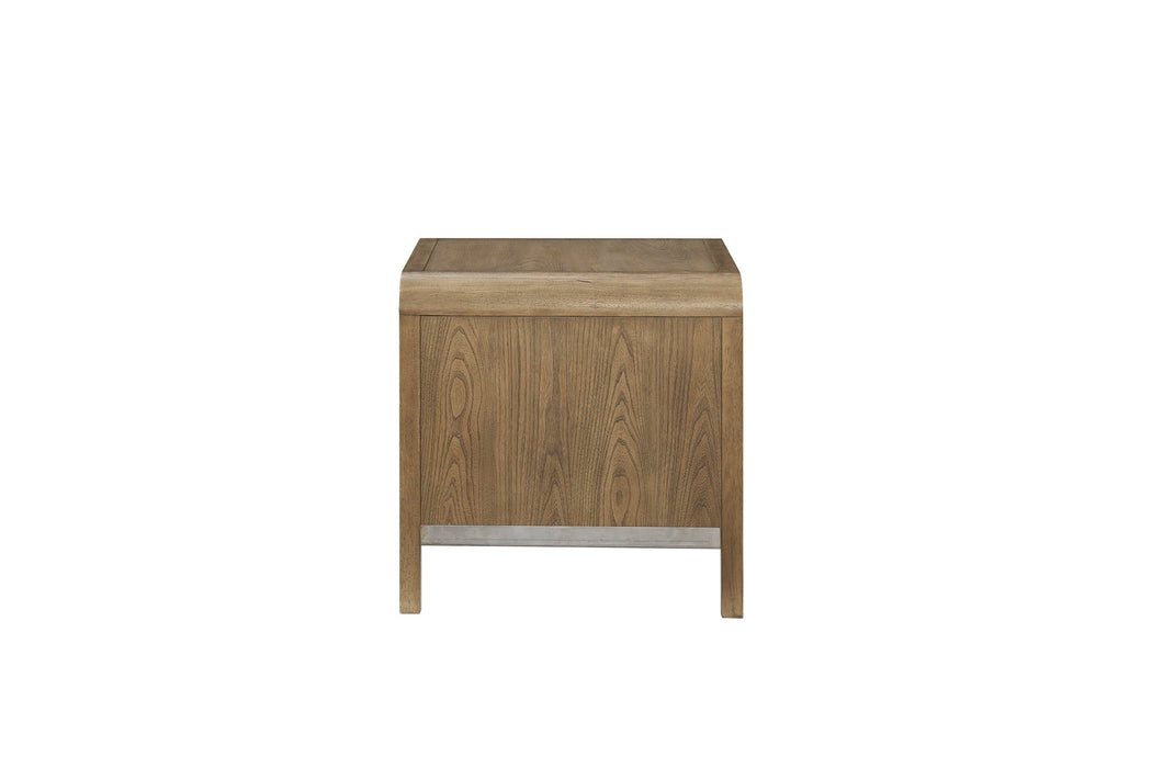 Elure - Waterfall End Table - Latte