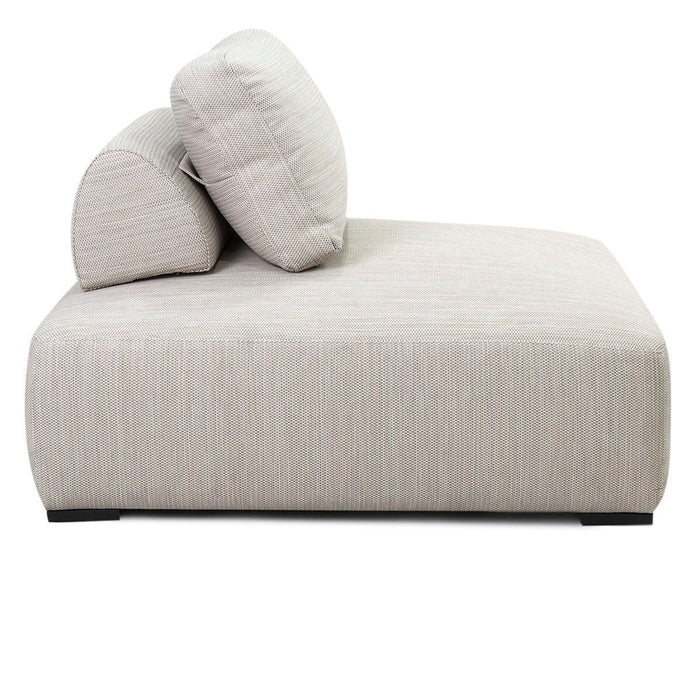 Nico - Outdoor Square Lounge Chair - Light Gray