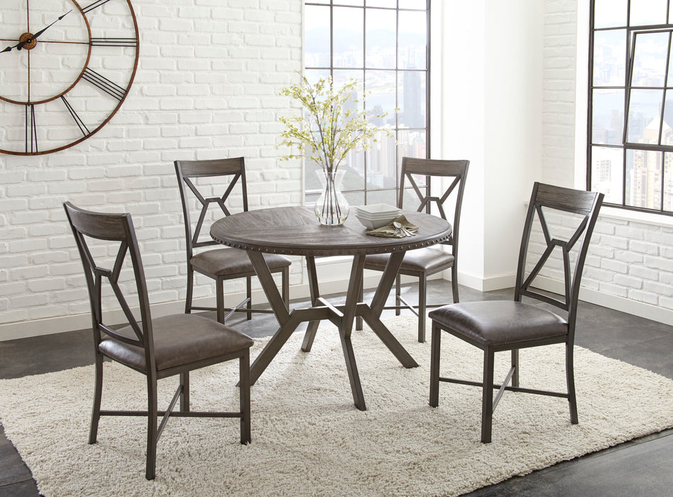 Alamo - Round Dining Table - Dark Gray