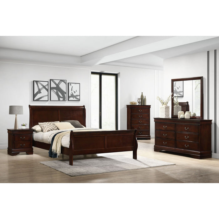 Louis Philippe - Panel Bedroom Set