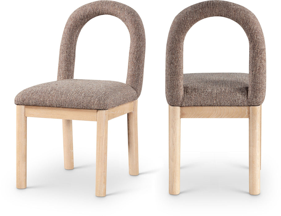Conrad - Linen Dining Chair With Natural Legs