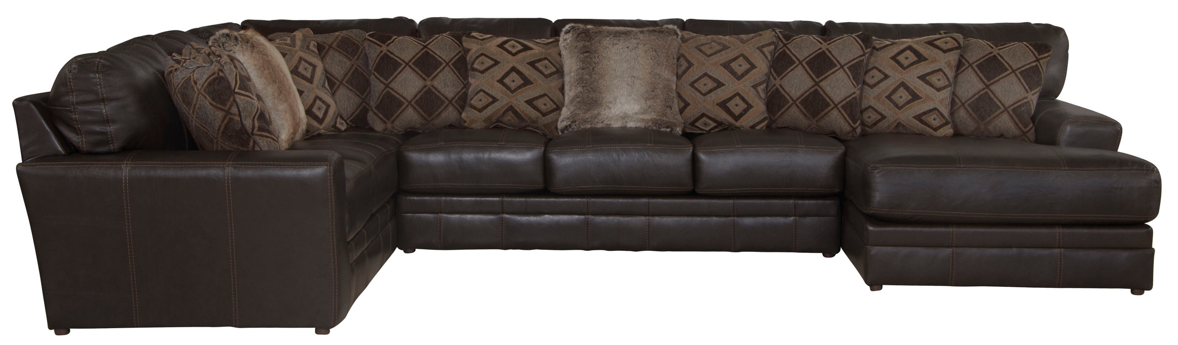 Denali - Italian Leather Match Sectional