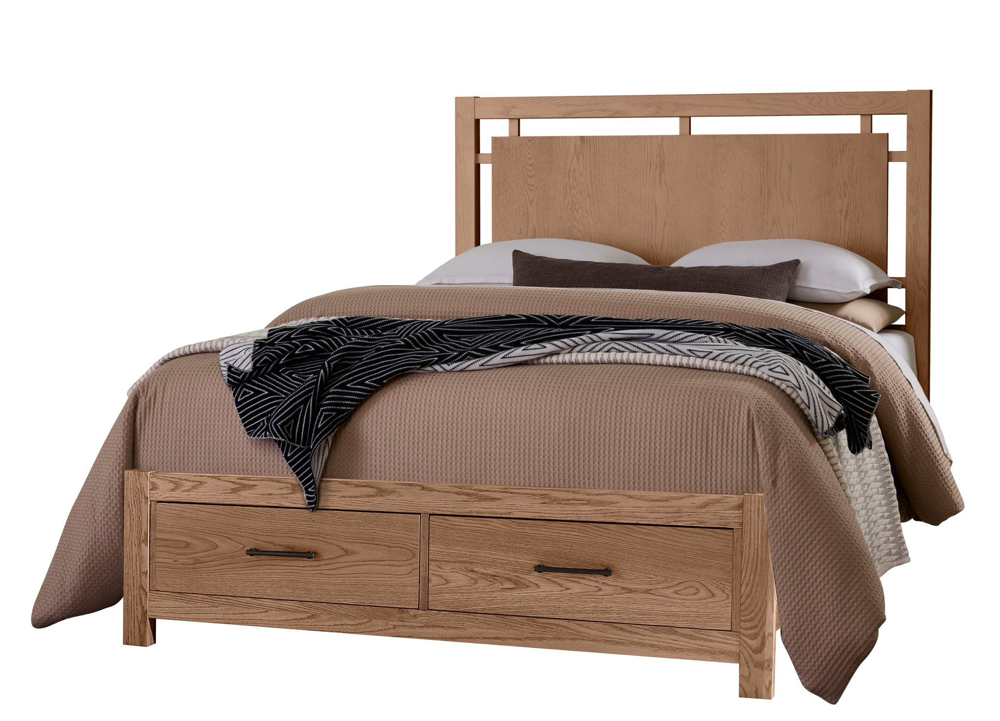 Lodge & Loft - Floating Panel Bed With Footboard Storage