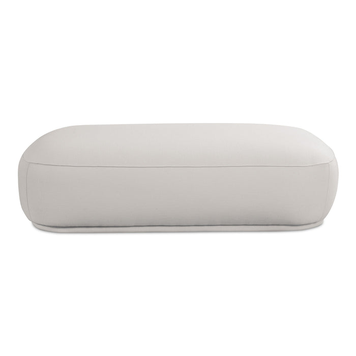 Marion - Rectangular Ottoman - White