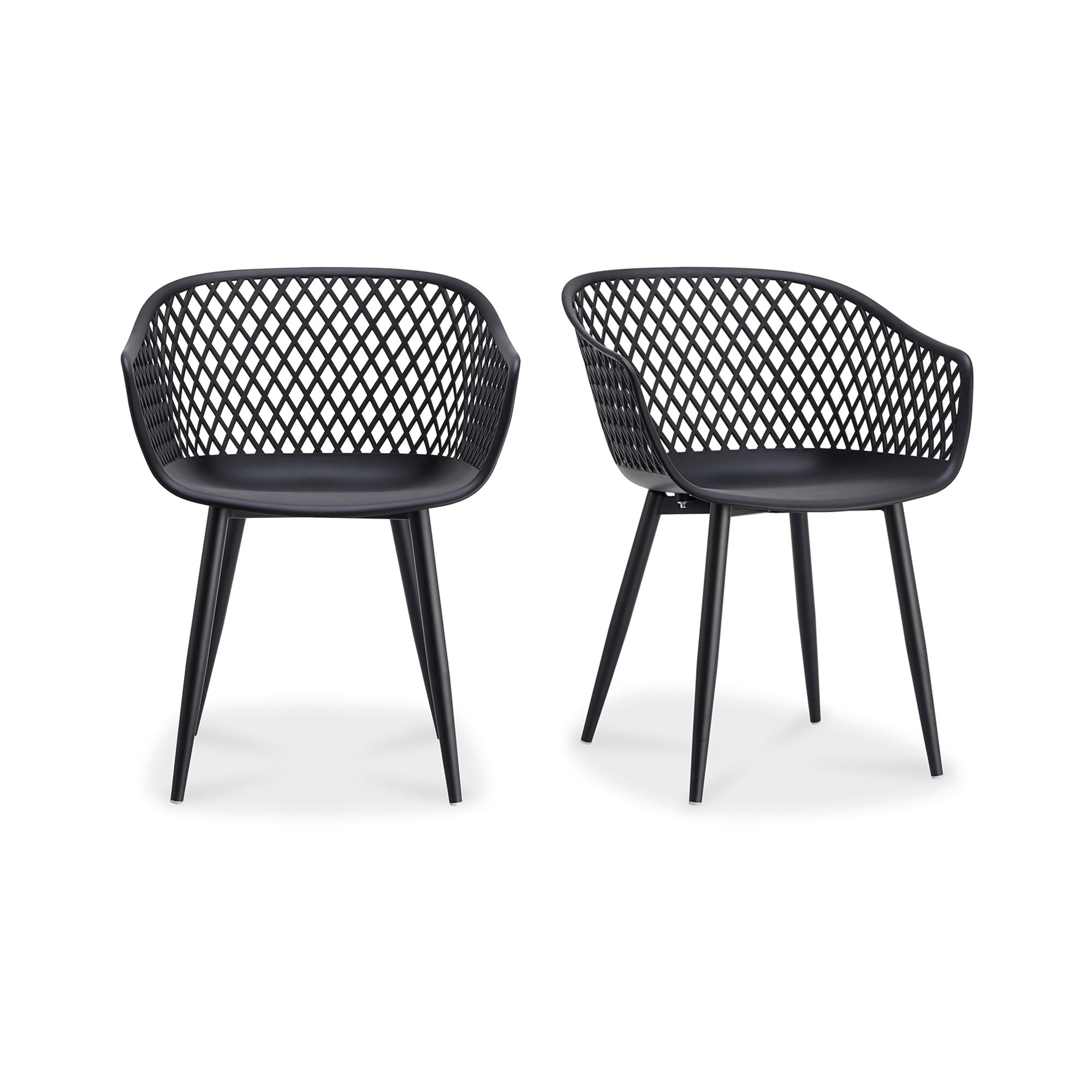 Piazza - Outdoor Chair (Set of 2) - Black