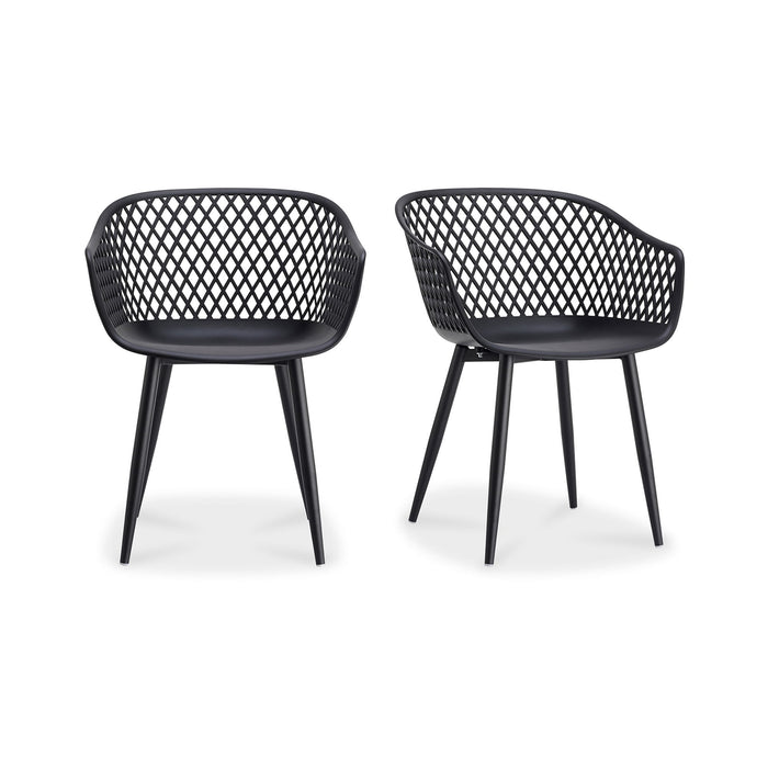 Piazza - Outdoor Chair (Set of 2) - Black