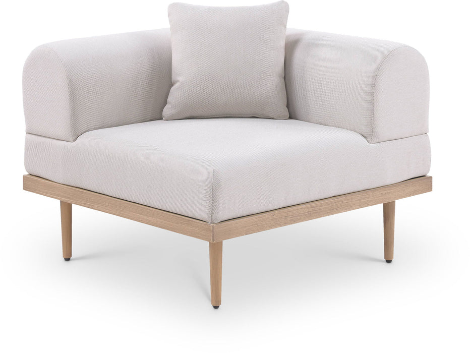 Laguna - Resilient Water Resistant Fabric Upholstered Outdoor Patio Modular Corner Chair