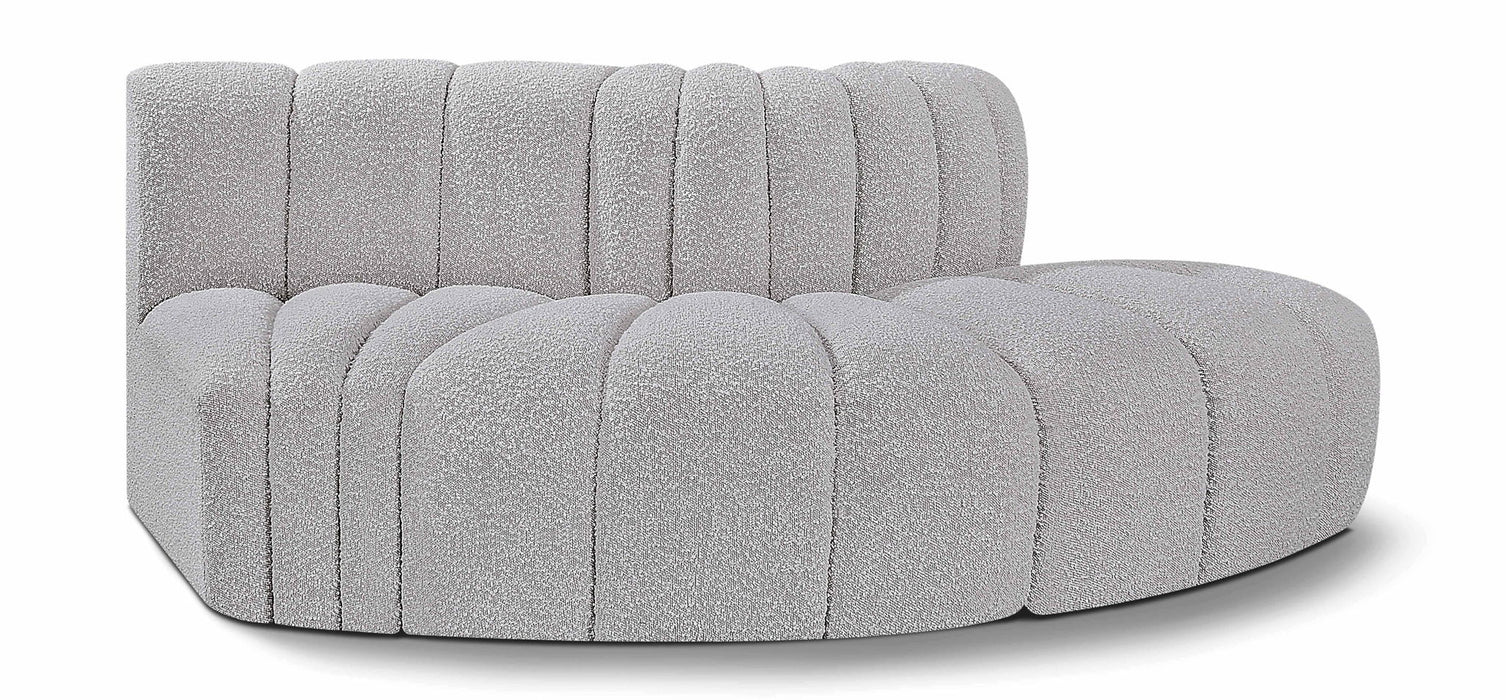 Arc - Boucle Fabric 3 Piece Modular Sofa