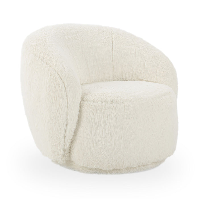 Adley - Plush Swivel Accent Chair