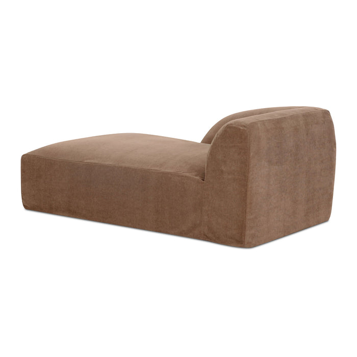 Isla - Left Arm Facing Chaise - Light Brown