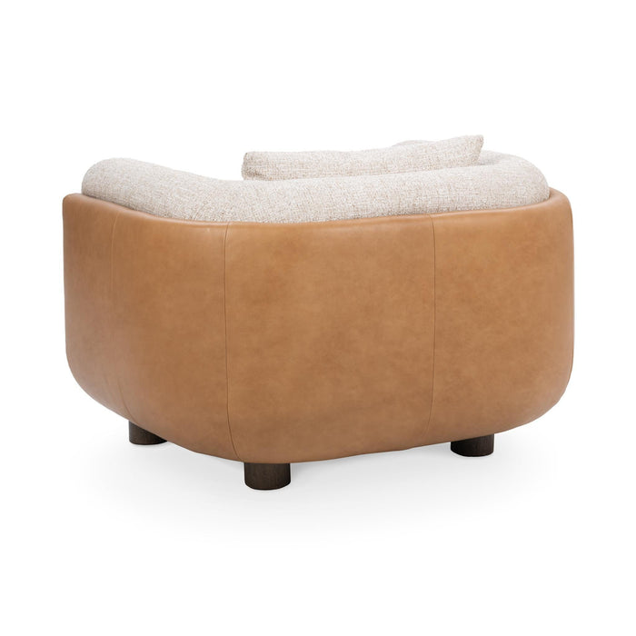 Dania - Accent Chair - Beige / Light Brown