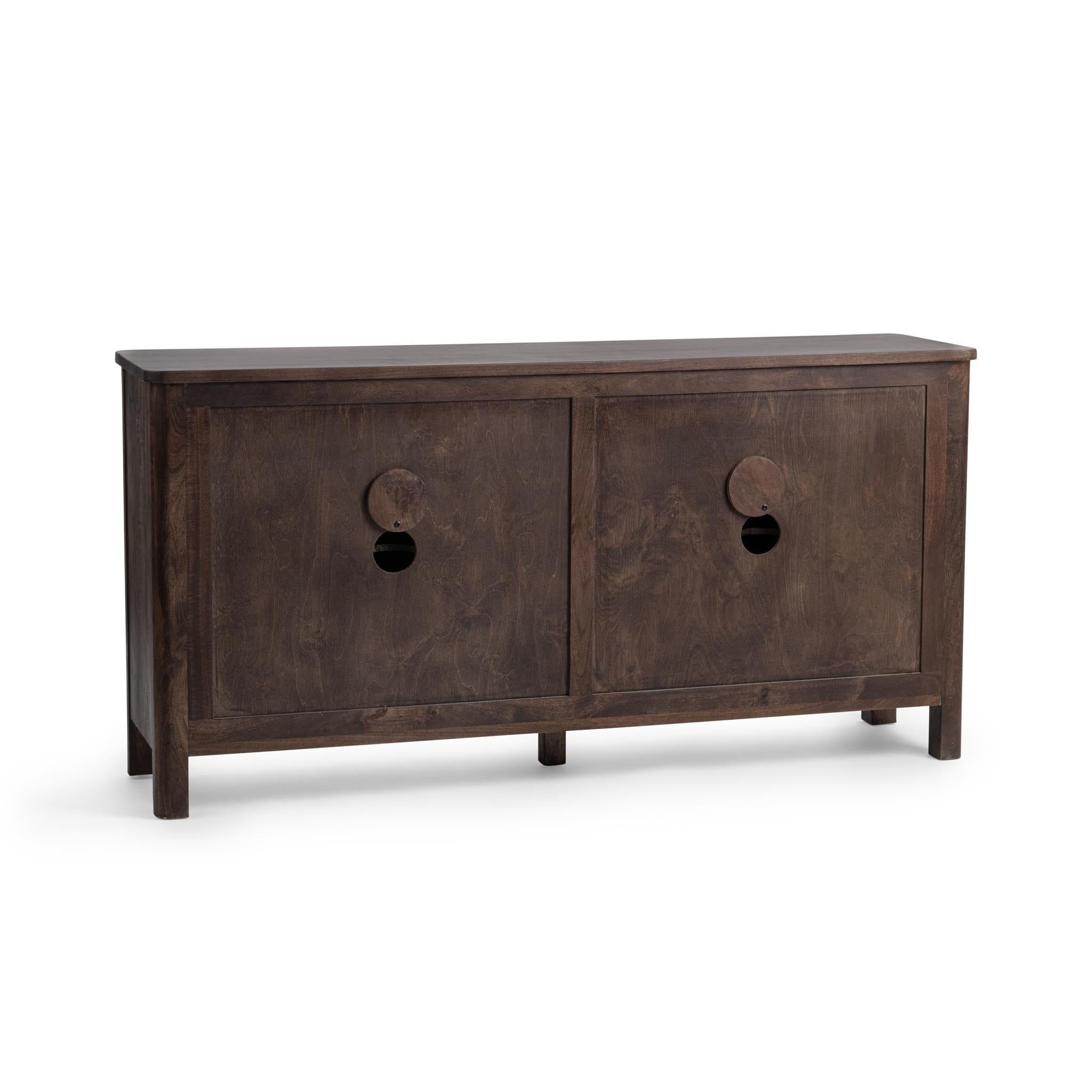 Lina - 4 Door Cabinet - Kona Brown
