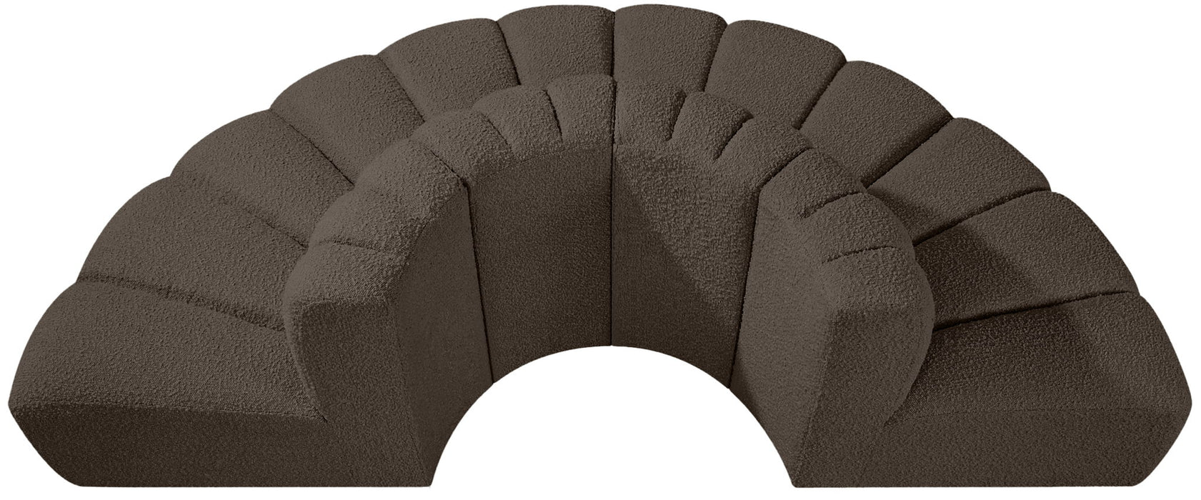 Arc - Boucle Fabric 4 Piece Modular Sofa