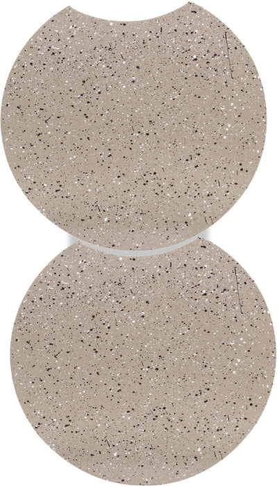 Dimple - 2 Piece Modular End Table - Terazzo Finish