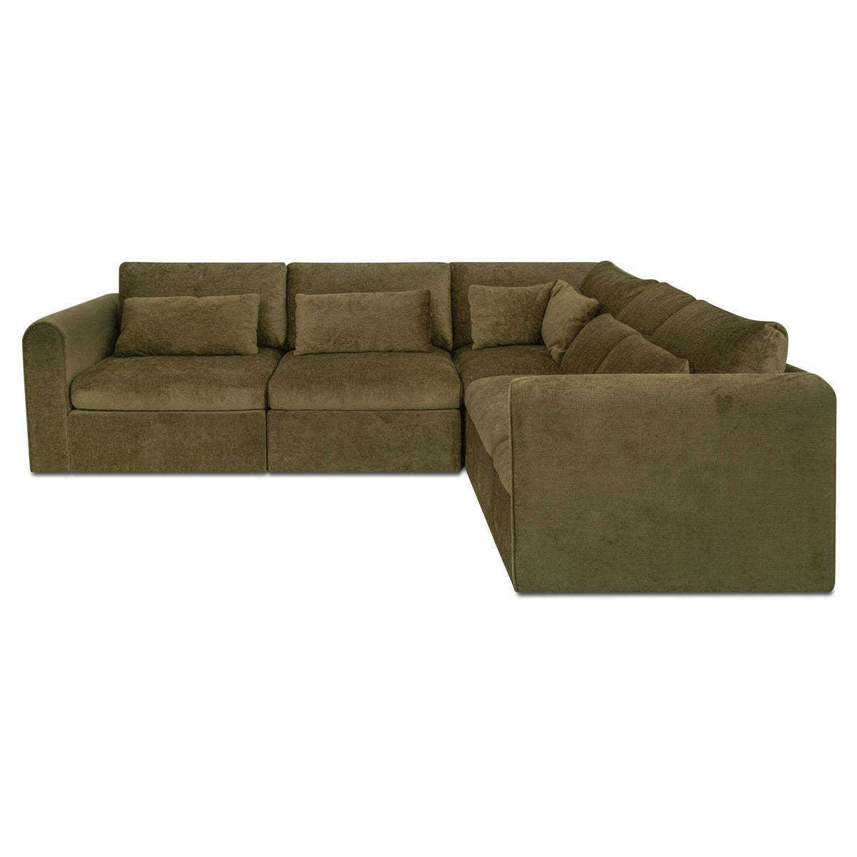 Swift - Classic L Modular Sectional - Dark Green