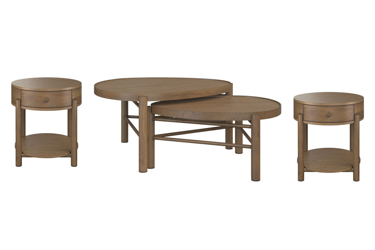 Hadleigh Brown - Nesting Cocktail Table Set