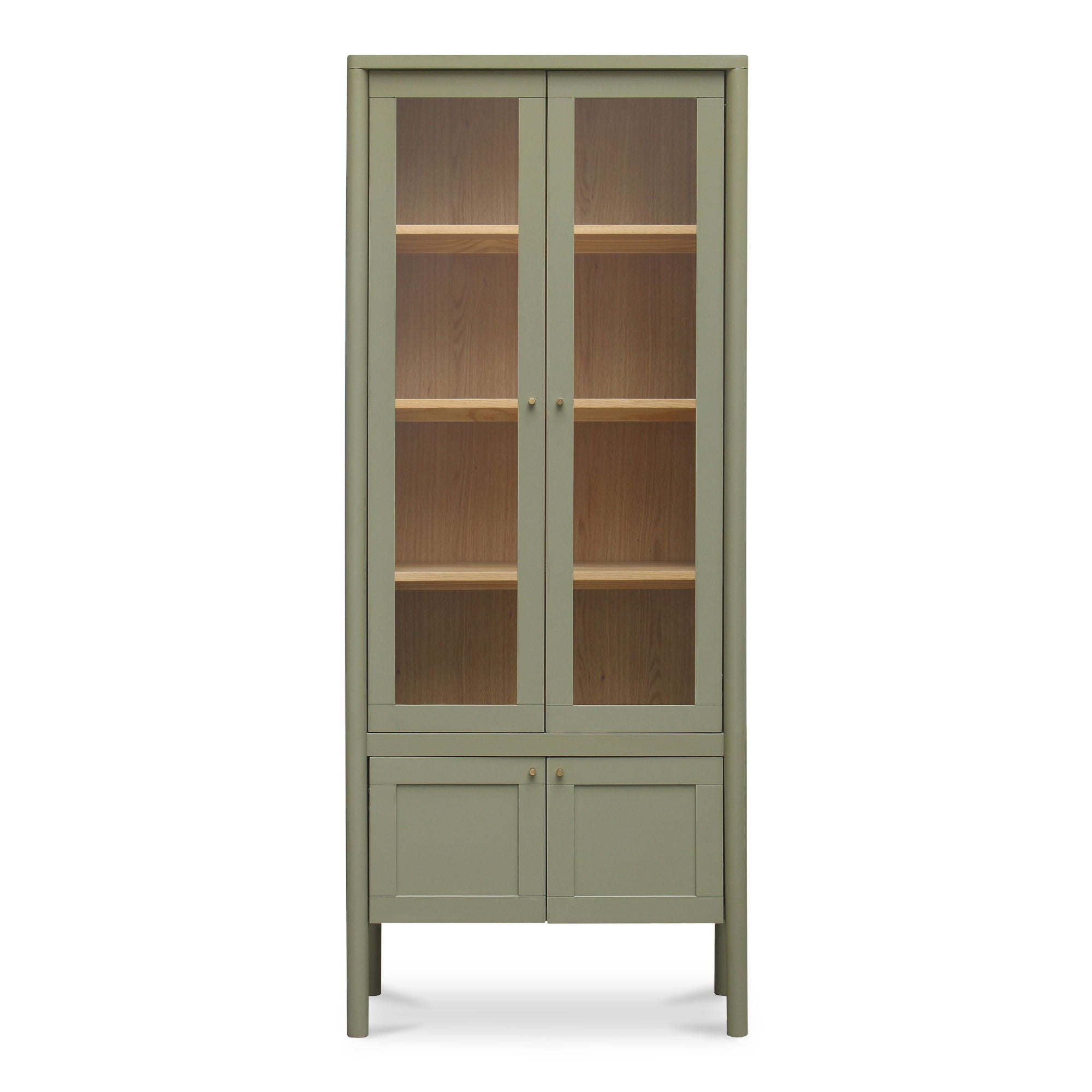 Hannah - Tall Display Cabinet - Green