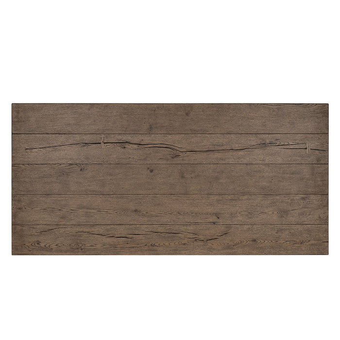 Dallas - Solid Wood Rectangle Coffee Table - Brown