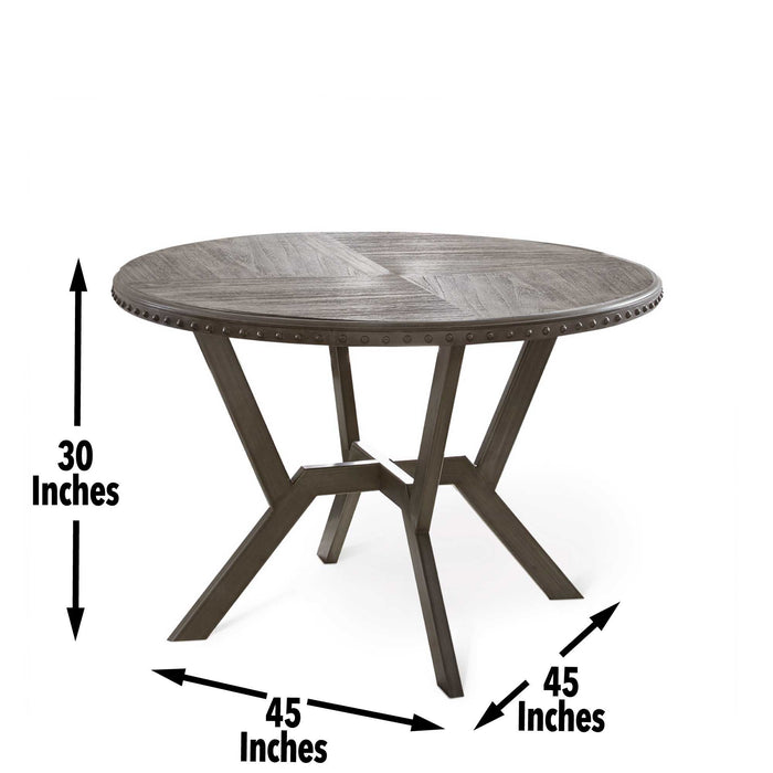 Alamo - Round Dining Table - Dark Gray