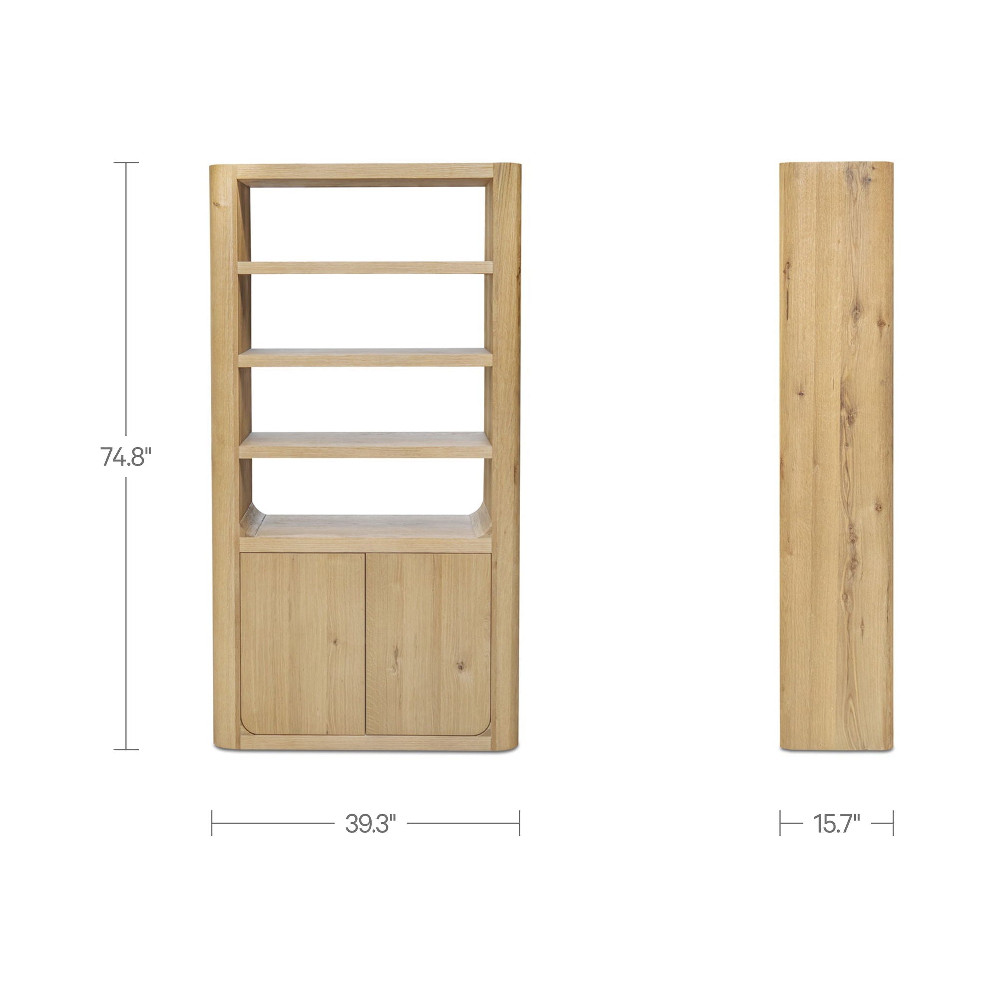 Blake - Tall Cabinet Rustic - Oak / Natural