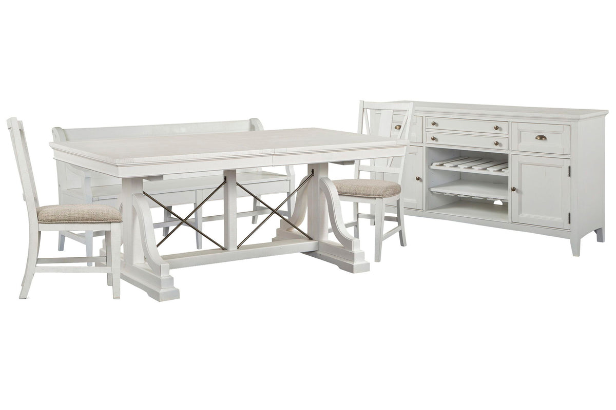 Heron Cove - Extendable Trestle Dining Table Set