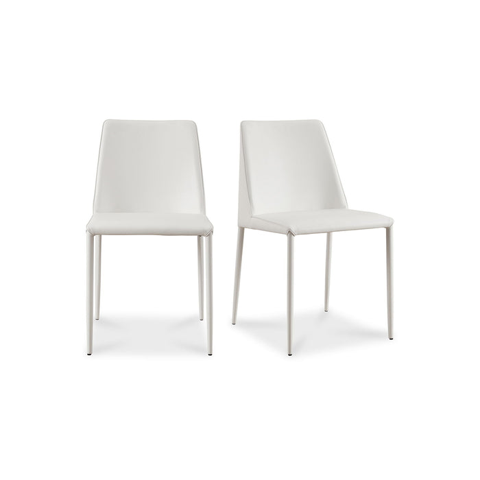 Nora - Vegan Leather Dining Chair (Set of 2) - White